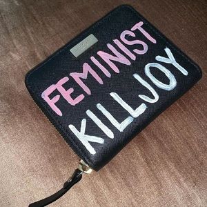 Custom hand painted Kate Spade wallet.